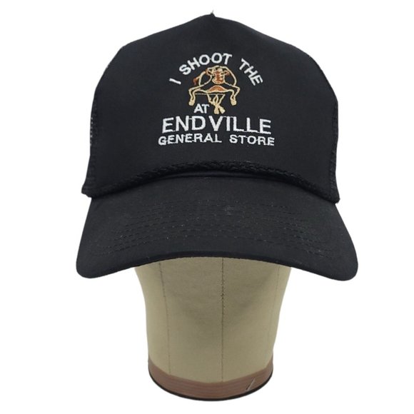 I Shoot The Bull At Endville General Store Mesh Snapback Cap Trucker Ball Hat - Picture 3 of 9